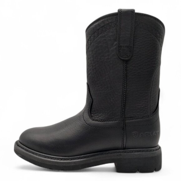 Ariat Men's Black Sierra Roper Size 12W EE Toe SR EH Safety Work Boot 10002422 - Picture 7 of 15